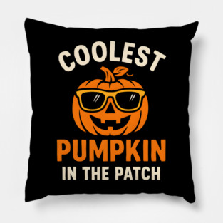 Coolest Pumpkin in the Patch Halloween Graphic Pillow