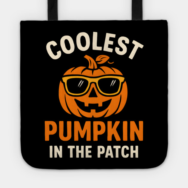 Coolest Pumpkin in the Patch Halloween Graphic Tote by MakerMind8.2