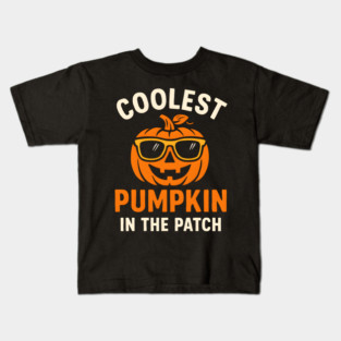 Coolest Pumpkin in the Patch Halloween Graphic Kids T-Shirt