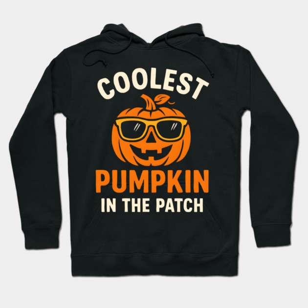 Coolest Pumpkin in the Patch Halloween Graphic Hoodie by MakerMind8.2