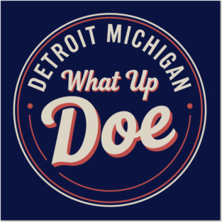 Retro Detroit Michigan | What Up Doe Posters and Art