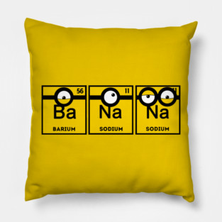 BaNaNa! Funny Minion Periodic Table Chemist Gift Pillow
