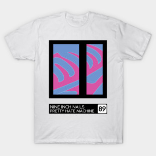 Pretty Hate Machine • Retro Style Minimal Sleeve Art Design T-Shirt