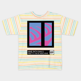 Pretty Hate Machine • Retro Style Minimal Sleeve Art Design Kids T-Shirt