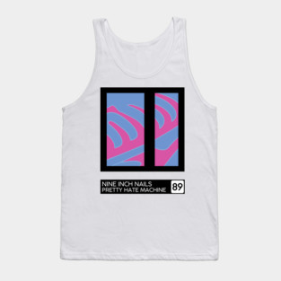 Pretty Hate Machine • Retro Style Minimal Sleeve Art Design Tank Top