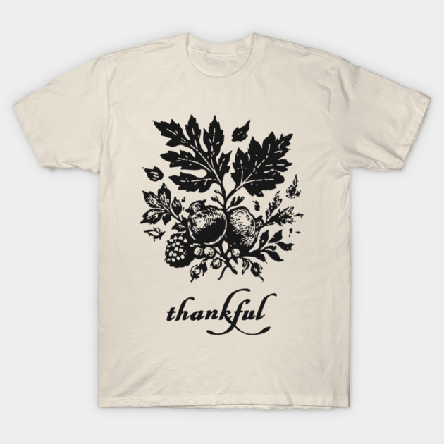 Thankful Harvest Leaves T-Shirt by TuncGK