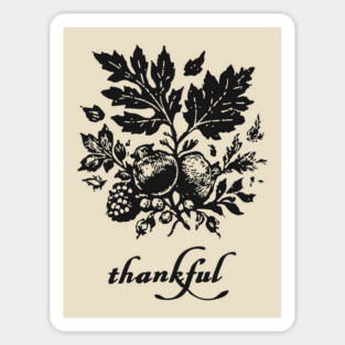 Thankful Harvest Leaves Sticker
