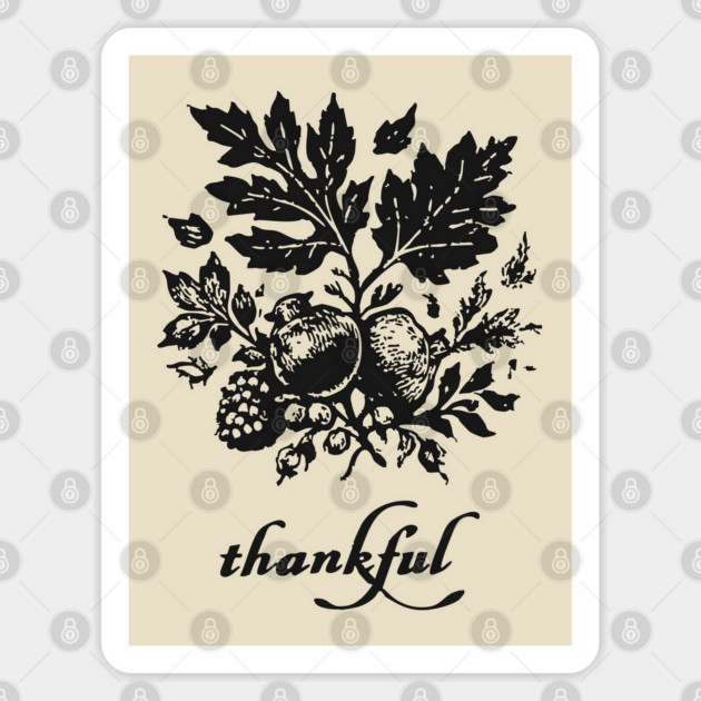 Thankful Harvest Leaves Sticker by TuncGK