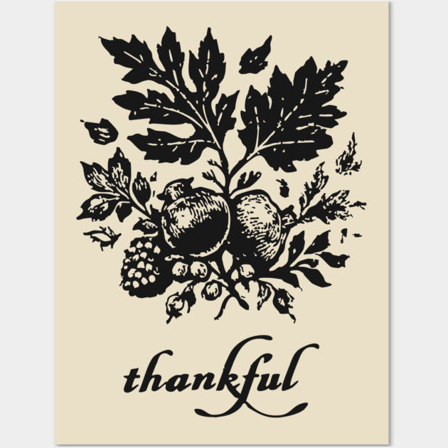 Thankful Harvest Leaves Wall Art by TuncGK