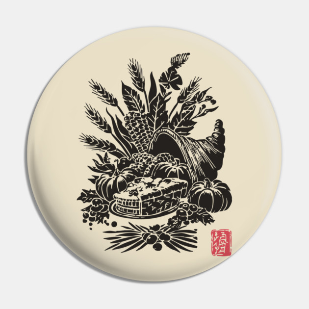Cornucopia Harvest Illustration Pin by TuncGK