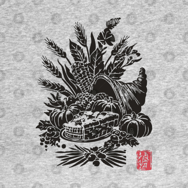 Cornucopia Harvest Illustration by TuncGK