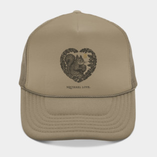 Squirrel Love Heart Design Hat
