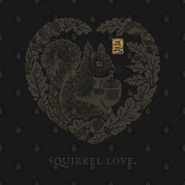 Squirrel Love Heart Design by TuncGK