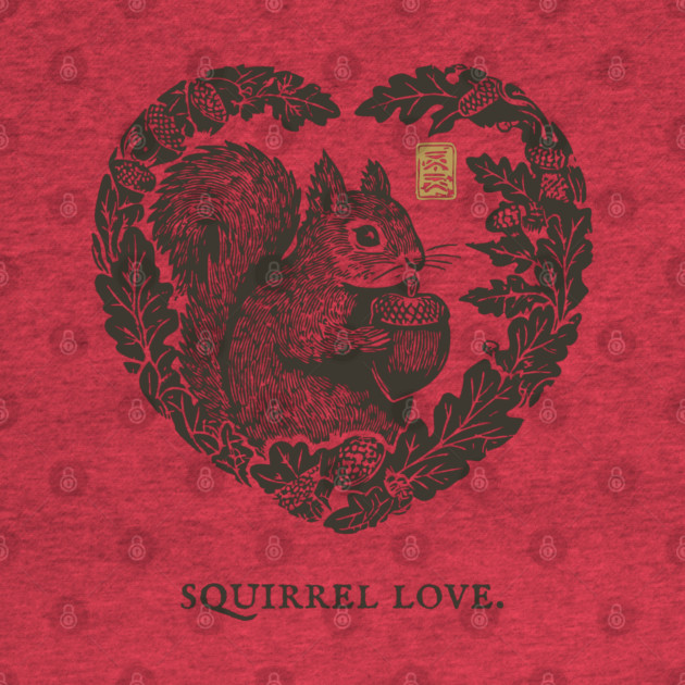 Squirrel Love Heart Design by TuncGK