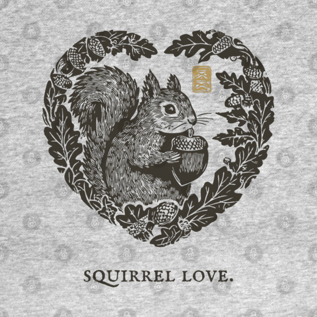 Squirrel Love Heart Design by TuncGK