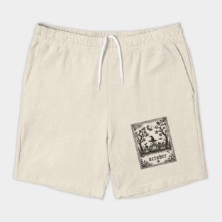 October Witch and Pumpkins Shorts