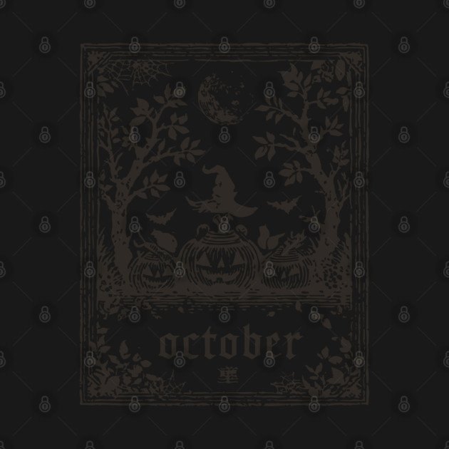 October Witch and Pumpkins by TuncGK