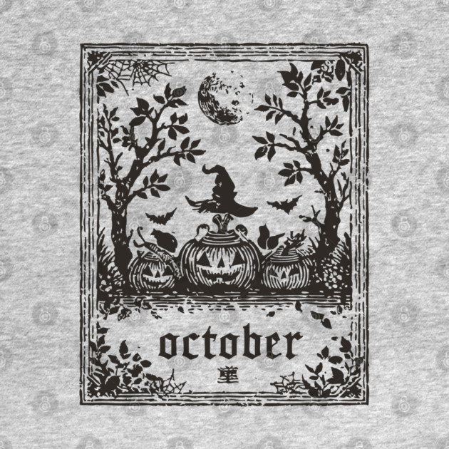 October Witch and Pumpkins by TuncGK