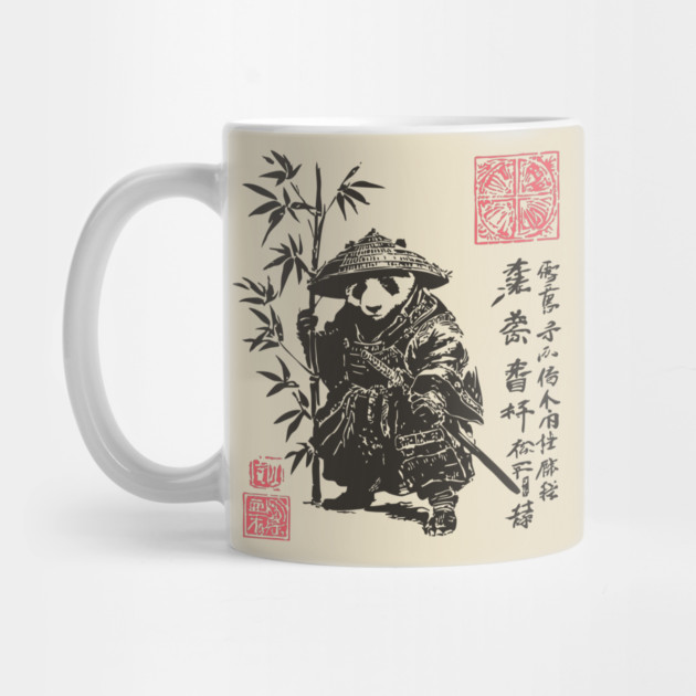 Samurai Panda with Japanese Script by TuncGK