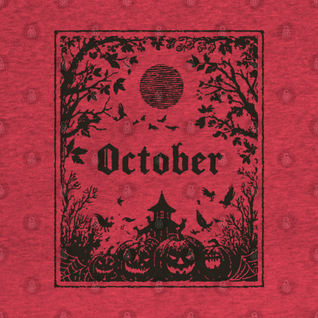 October Haunted House Scene by TuncGK