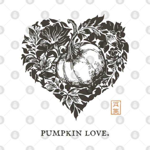 Pumpkin Love Heart Design by TuncGK