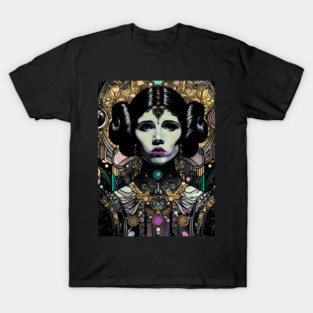 Leia Princess Illustration - Iconic Star Wars Character Art T-Shirt