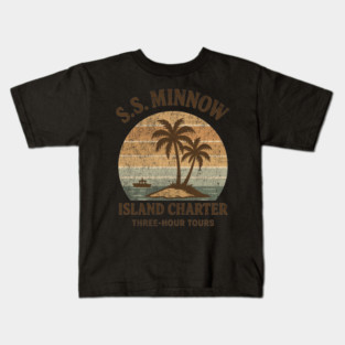 S.S. Minnow Island Charter Vintage Retro Kids T-Shirt