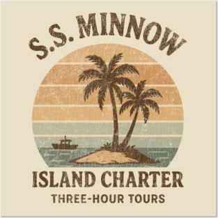 S.S. Minnow Island Charter Vintage Retro Posters and Art