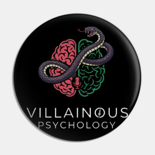 Villainous Psychology Podcast Logo Pin