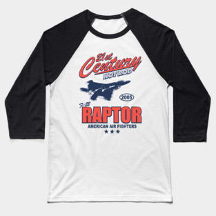 F-22 Raptor Baseball T-Shirt