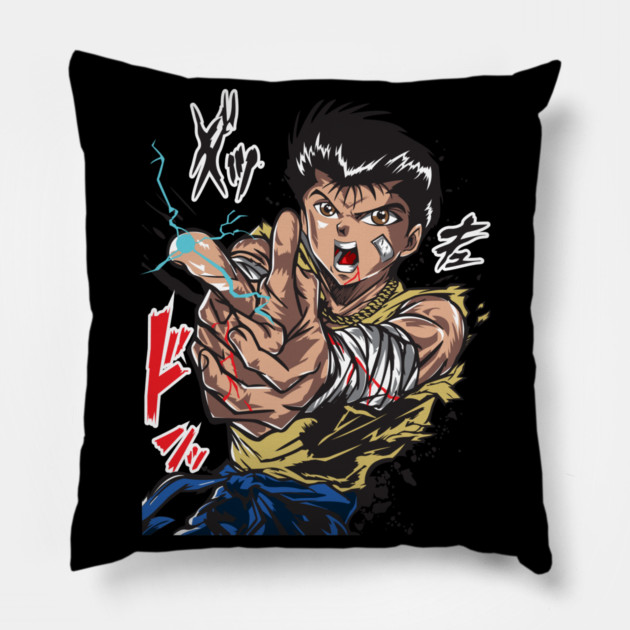 Yu Yu Hakusho - Yusuke Spirit Gun Blast Art Pillow by Otaku Vibes