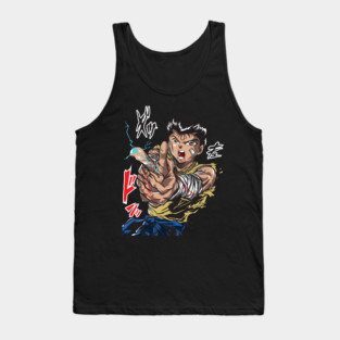 Yu Yu Hakusho - Yusuke Spirit Gun Blast Art Tank Top