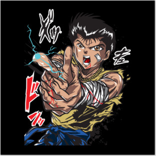 Yu Yu Hakusho - Yusuke Spirit Gun Blast Art Posters and Art