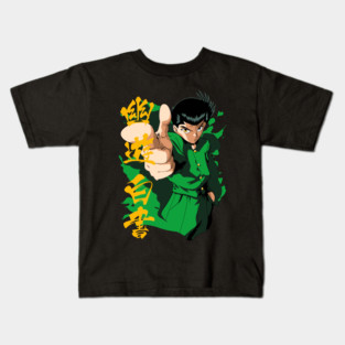 Yusuke in Uniform - Yu Yu Hakusho Kids T-Shirt