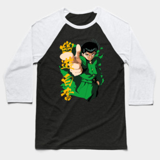 Yusuke in Uniform - Yu Yu Hakusho Baseball T-Shirt
