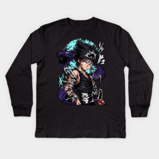Yu Yu Hakusho - Hiei Dragon Flame Kids Long Sleeve T-Shirt