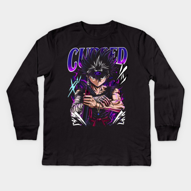 Hiei Cursed Eye - Yu Yu Hakusho Kids Long Sleeve T-Shirt by Otaku Vibes