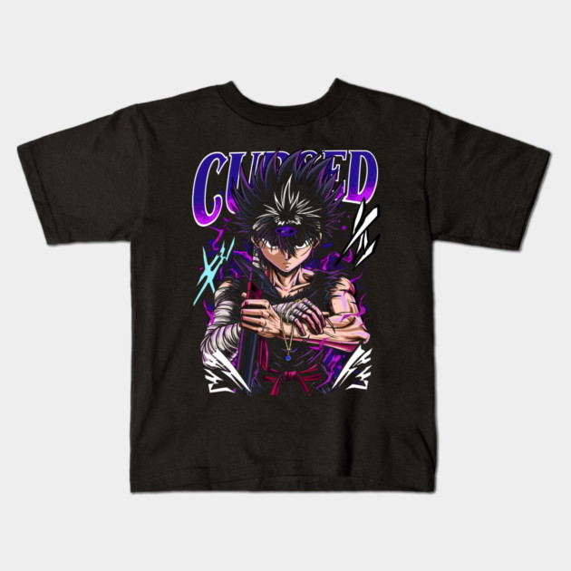 Hiei Cursed Eye - Yu Yu Hakusho Kids T-Shirt by Otaku Vibes