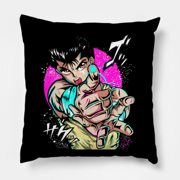 Yusuke Spirit Gun - Yu Yu Hakusho Pillow by Otaku Vibes