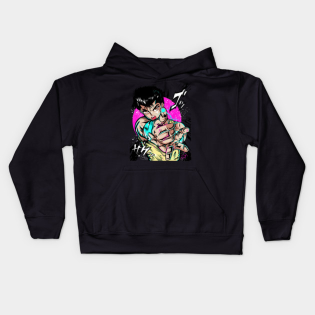 Yusuke Spirit Gun - Yu Yu Hakusho Kids Hoodie by Otaku Vibes