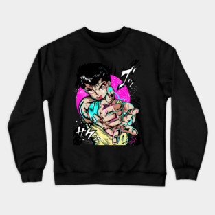 Yusuke Spirit Gun - Yu Yu Hakusho Crewneck Sweatshirt