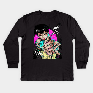 Yusuke Spirit Gun - Yu Yu Hakusho Kids Long Sleeve T-Shirt
