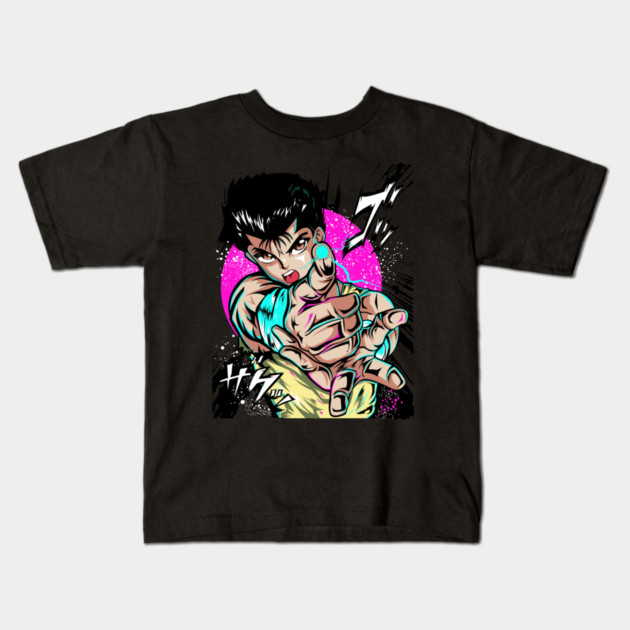 Yusuke Spirit Gun - Yu Yu Hakusho Kids T-Shirt by Otaku Vibes