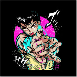 Yusuke Spirit Gun - Yu Yu Hakusho Posters and Art