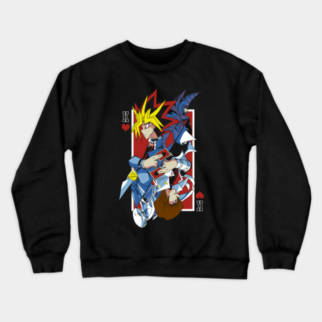 Yugi vs Kaiba Duel Card Design Yu-Gi-Oh! Crewneck Sweatshirt by Otaku Vibes