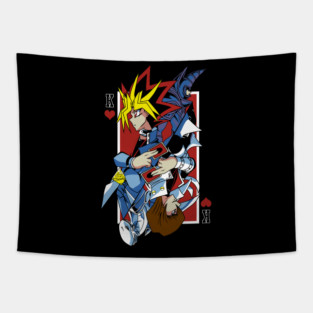 Yugi vs Kaiba Duel Card Design Yu-Gi-Oh! Tapestry