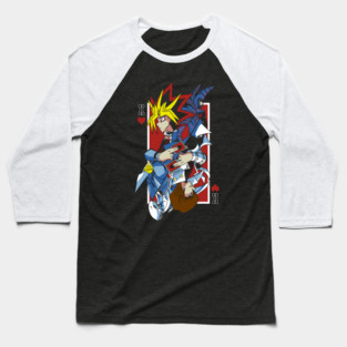 Yugi vs Kaiba Duel Card Design Yu-Gi-Oh! Baseball T-Shirt