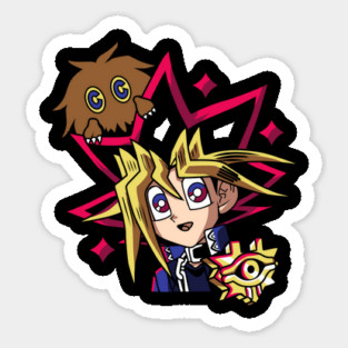 Yugi and Kuriboh Art - Yu-Gi-Oh! Magnet