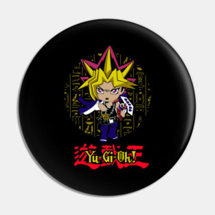 Chibi Yami Yugi Hieroglyph Background - Yu-Gi-Oh! Pin