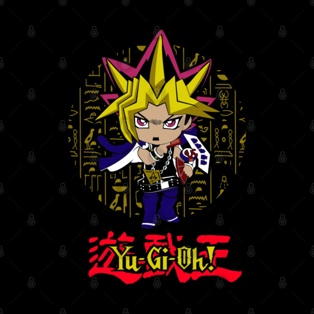 Chibi Yami Yugi Hieroglyph Background - Yu-Gi-Oh! by Otaku Vibes